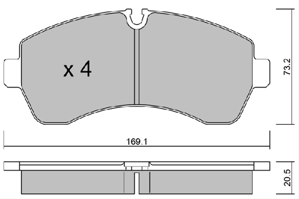 Imagine pentru produsul „SET PLACUTE FRANA,FRANA DISC; SET PLACUTE DE FRANA,FRANA DE PARCARE CU DISC"