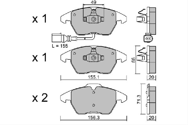 Imagine pentru produsul „SET PLACUTE FRANA,FRANA DISC"
