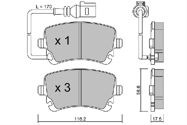 Imagine pentru produsul „SET PLACUTE FRANA,FRANA DISC"