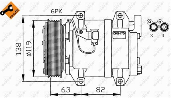 COMPRESOR A/C SE25-II