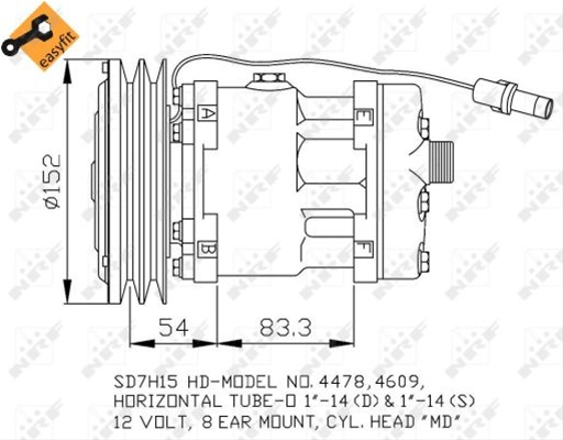 COMPRESOR A/C SE25-II