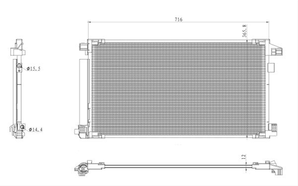CONDENSATOR A/C CSNBB