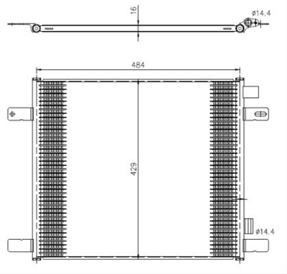 CONDENSATOR A/C SE25