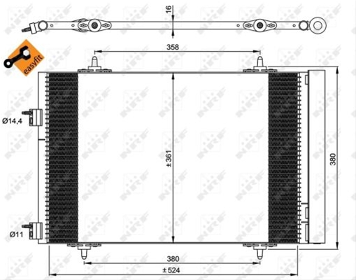 CONDENSATOR A/C