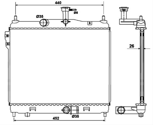 RADIATOR, RACIRE MOTOR