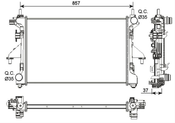 RADIATOR, RACIRE MOTOR