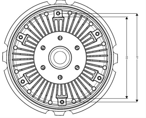 CUPLA, VENTILATOR RADIATOR