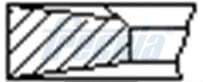 SET SEGMENTI PISTON - FRECCIA - CSNBB