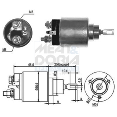 Imagine pentru produsul „SOLENOID, ELECTROMOTOR"