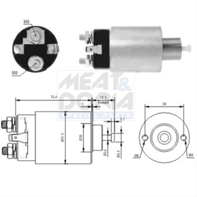 Imagine pentru produsul „SOLENOID, ELECTROMOTOR"