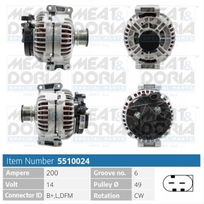 ALTERNATOR NEW MEAT&DORIA