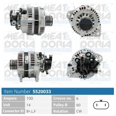 ALTERNATOR MEAT&DORIA