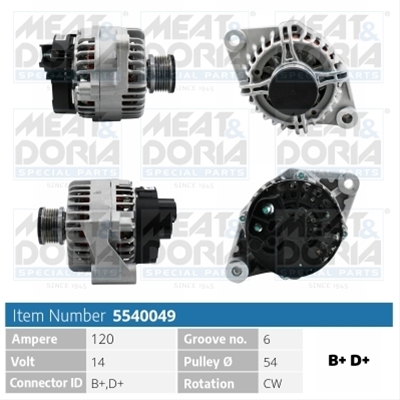 Imagine pentru produsul „ALTERNATOR NEW MEAT&DORIA"