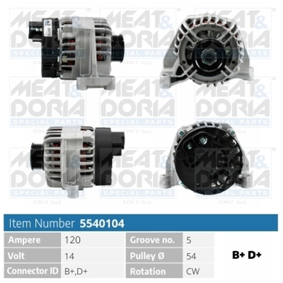 ALTERNATOR NEW MEAT&DORIA