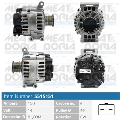 ALTERNATOR NEW MEAT&DORIA