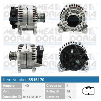 Imagine pentru produsul „ALTERNATOR NEW MEAT&DORIA"