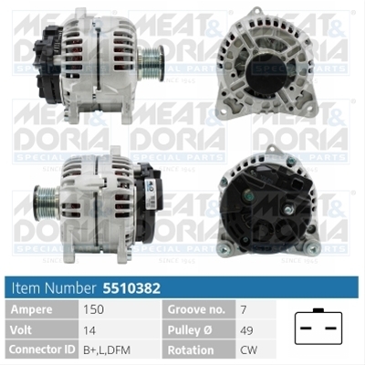 ALTERNATOR NEW MEAT&DORIA