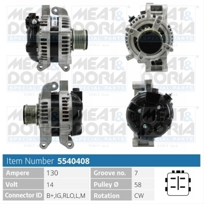 ALTERNATOR NEW MEAT&DORIA