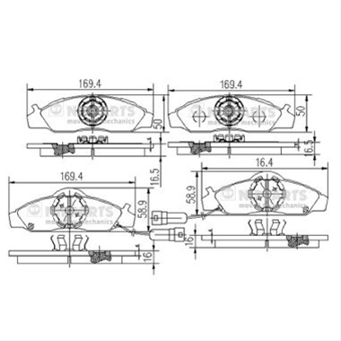 Imagine pentru produsul „SET PLACUTE FRANA,FRANA DISC"