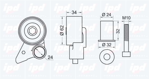 Imagine pentru produsul „ROLA INTINZATOR,CUREA DISTRIBUTIE"