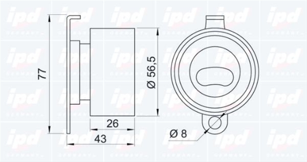Imagine pentru produsul „ROLA INTINZATOR,CUREA DISTRIBUTIE"