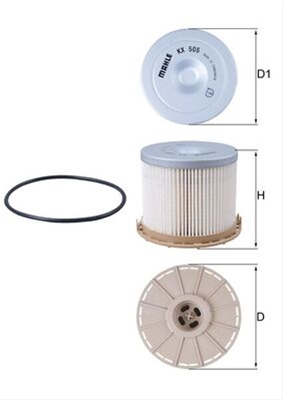 Imagine pentru produsul „FILTRU COMBUSTIBIL - MAHLE"