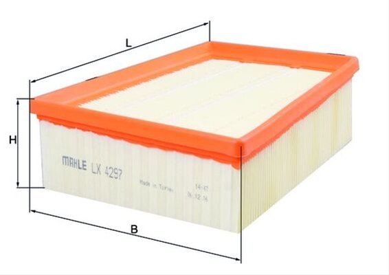 Imagine pentru produsul „FILTRU AER - MAHLE"