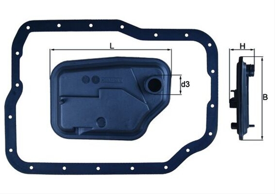 Imagine pentru produsul „FILTRU ULEI HIDRAULIC - MAHLE"