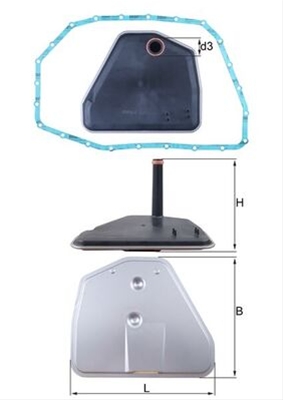FILTRU ULEI HIDRAULIC - MAHLE
