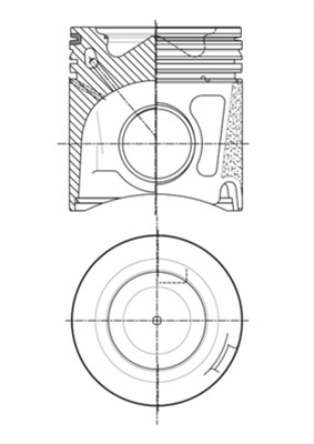 Imagine pentru produsul „PISTON ECHIPAT- MAHLE"
