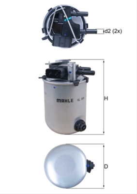 FILTRU COMBUSTIBIL - MAHLE - CSNBB