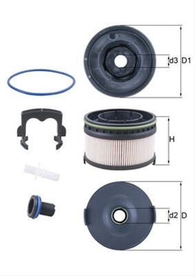 SET FILTRU COMBUSTIBIL - MAHLE