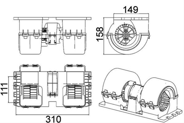 VENTILATOR AEROTERMA MAHLE BEHR