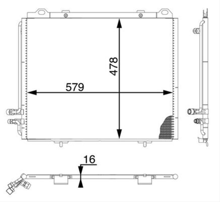 CONDENSATOR A/C MAHLE BEHR