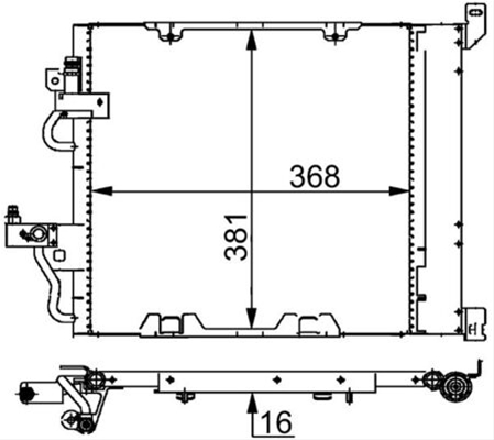 CONDENSATOR A/C MAHLE BEHR