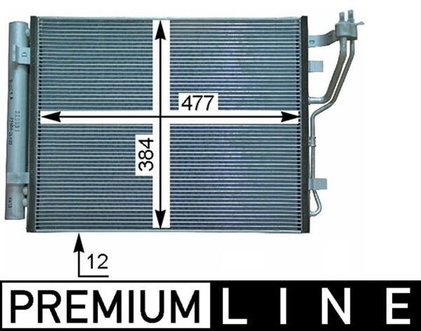 CONDENSATOR A/C MAHLE BEHR