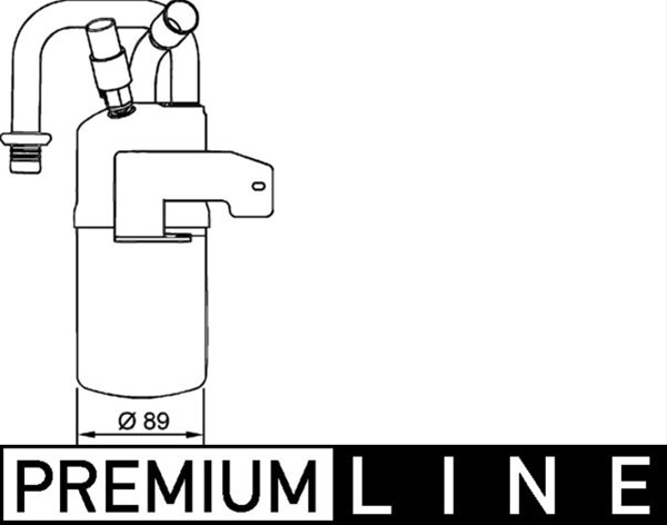Imagine pentru produsul „FILTRU USCATOR A/C MAHLE BEHR"