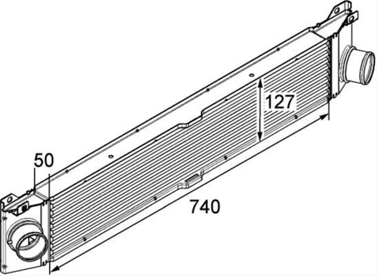 Imagine pentru produsul „INTERCOOLER MAHLE BEHR"