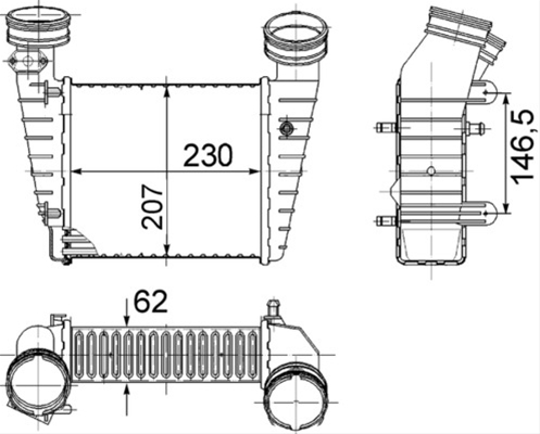 Imagine pentru produsul „INTERCOOLER MAHLE BEHR"