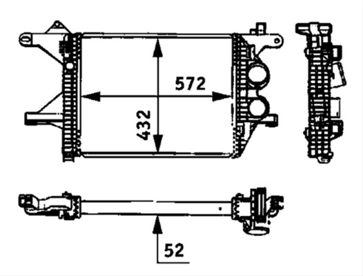 Imagine pentru produsul „INTERCOOLER MAHLE BEHR"