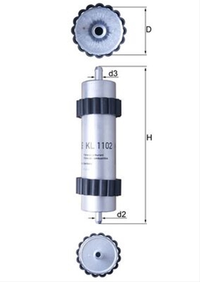 Imagine pentru produsul „FILTRU COMBUSTIBIL - MAHLE"