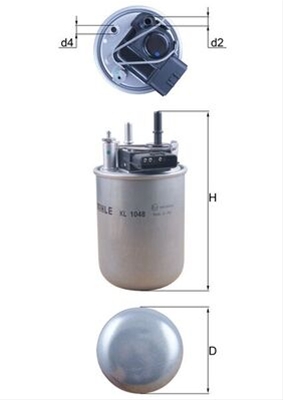 FILTRU COMBUSTIBIL - MAHLE