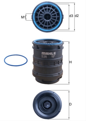 Imagine pentru produsul „FILTRU COMBUSTIBIL - MAHLE - CSNBB"
