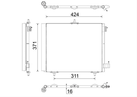 CONDENSATOR A/C MAHLE BEHR