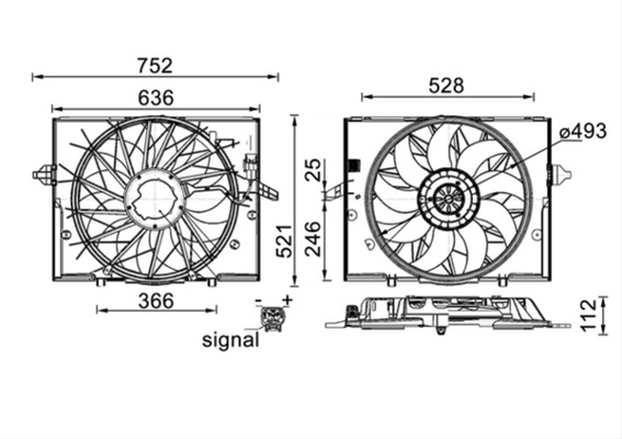 ELECTROVENTILATOR RADIATOR MAHLE BEHR
