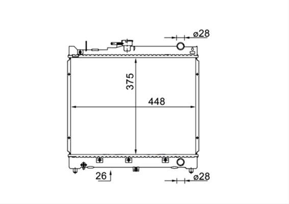 RADIATOR RACIRE MOTOR MAHLE BEHR