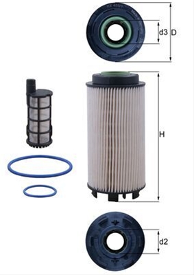 SET FILTRU COMBUSTIBIL - MAHLE