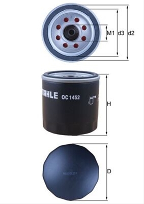 FILTRU ULEI - MAHLE