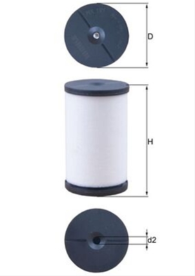 Imagine pentru produsul „FILTRU ULEI HIDRAULIC, TRANSMISIE - MAHLE"