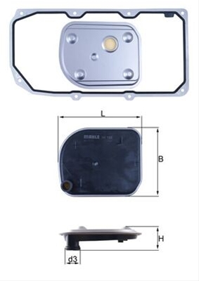 FILTRU ULEI HIDRAULIC, TRANSMISIE - MAHLE